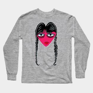 Wednesday Addams Valentines heart Long Sleeve T-Shirt